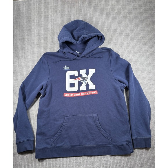 Fanatics Other - New England Patriots Hoodie Mens XL Blue Fanatics Football Fleece Lined Cotton